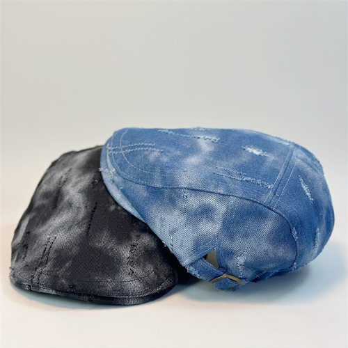 香港潮牌2025新款大头围画家帽显脸小反戴复古小众贝雷帽潮水洗牛