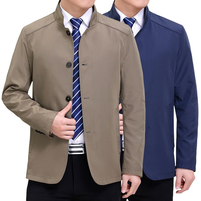 恒源祥春秋季新款夹克衫 薄款中年男式夹克商务休闲立领男士外套,男装,风衣,淘宝优惠券,粉丝福利购,淘宝优惠卷