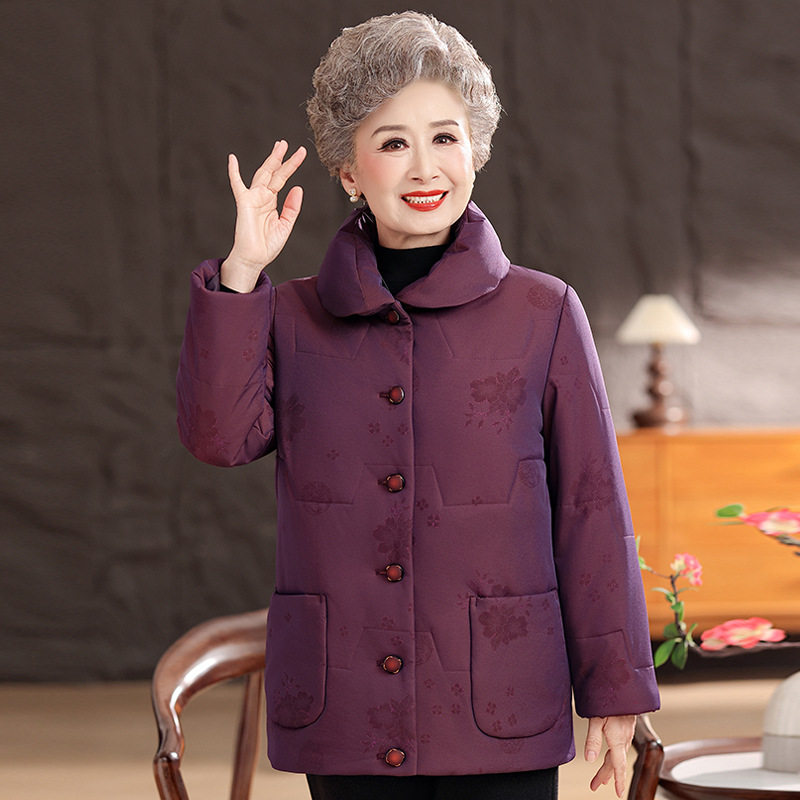 恒源祥中老年人女装加厚棉服外套大码妈妈冬装翻领洋气棉袄奶奶保,女装/女士精品,中老年女装,淘宝优惠券,粉丝福利购,淘宝优惠卷