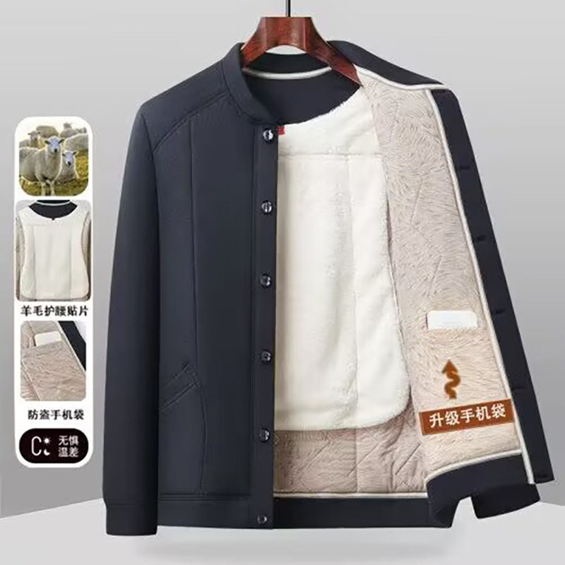 恒源祥男士冬季保暖棉服加绒加厚夹克外套贴身棉衣中老年爸爸装新,男装,中老年上装,淘宝优惠券,粉丝福利购,淘宝优惠卷