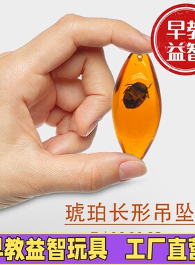 树脂琥珀挂坠奇特玩具项链水滴形昆虫标本吊坠小饰品C-63