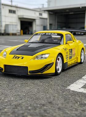新款 嘉业仿真S2000合金跑车模型大尾翼汽车摆件收藏儿童玩具