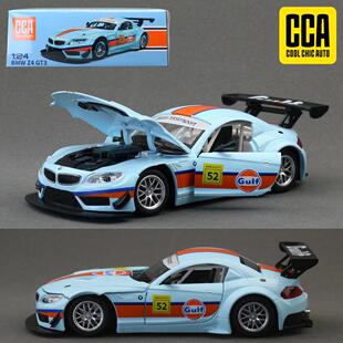 新款 CCA1:24M4 GT3海湾石油GULF合金玩具车模型拉力赛车声光