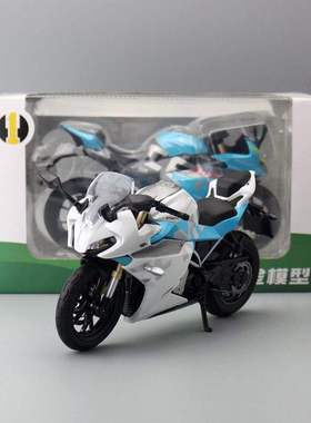 新款 合金模型儿童玩具摩托车1:12风春250SR仿真机车声光避震转向