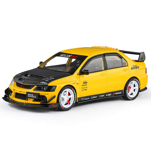 新款 正版授权1:24EVO9改装版合金车模声光商务送礼会议室摆件