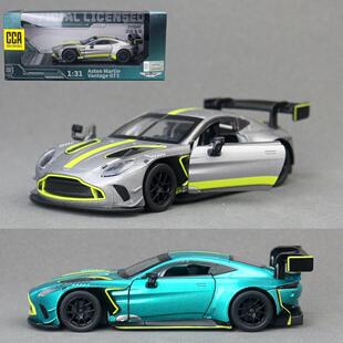 CCA1:31阿斯顿马丁GT3合金车模开门声光玩具火车/摩托/汽车模型