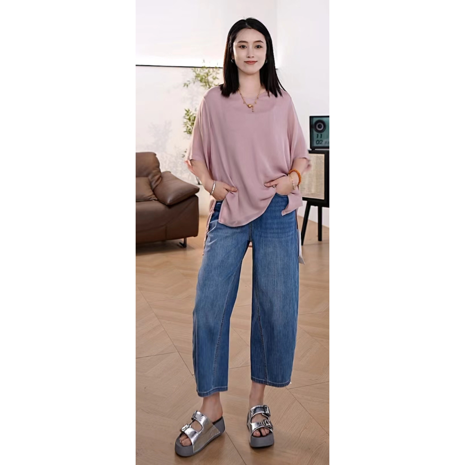 【潇潇&八分蛋型裤】长86 新款牛仔裤K7119,女装/女士精品,民族服装/舞台装,淘宝优惠券,粉丝福利购,淘宝优惠卷