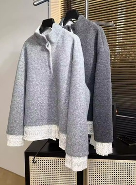 潇潇丨假两件丨套洗衣袋羊毛档机洗  长61  新款上衣18785