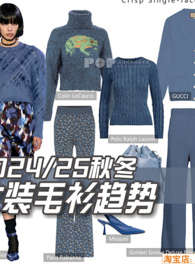P66男装2024-25秋冬毛衫毛衣款式图片 POP服装设计流行资讯素材