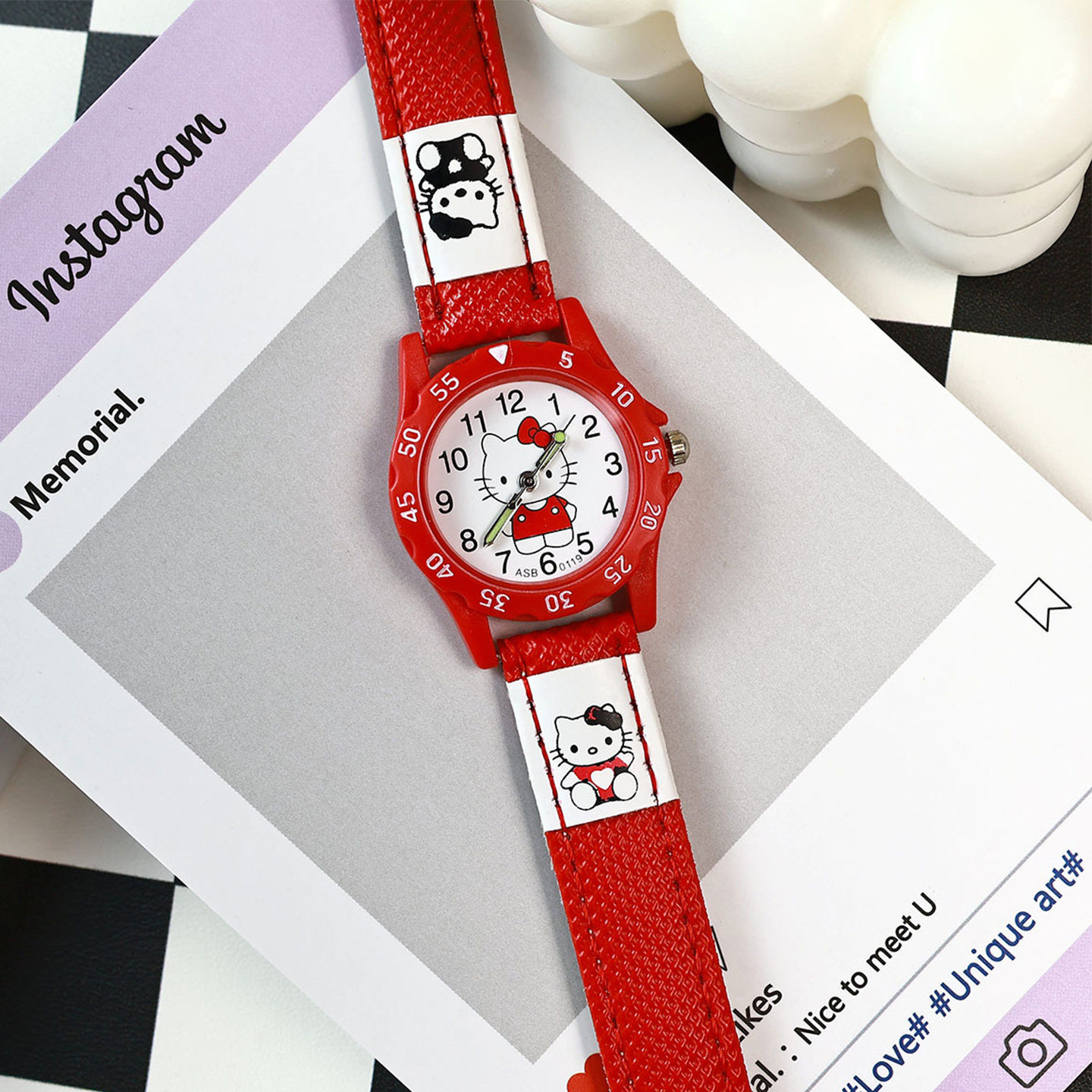 HelloKitty儿童手表女孩小学生初中生6-12岁2025新款只看时间石英,手表,国产腕表,淘宝优惠券,粉丝福利购,淘宝优惠卷