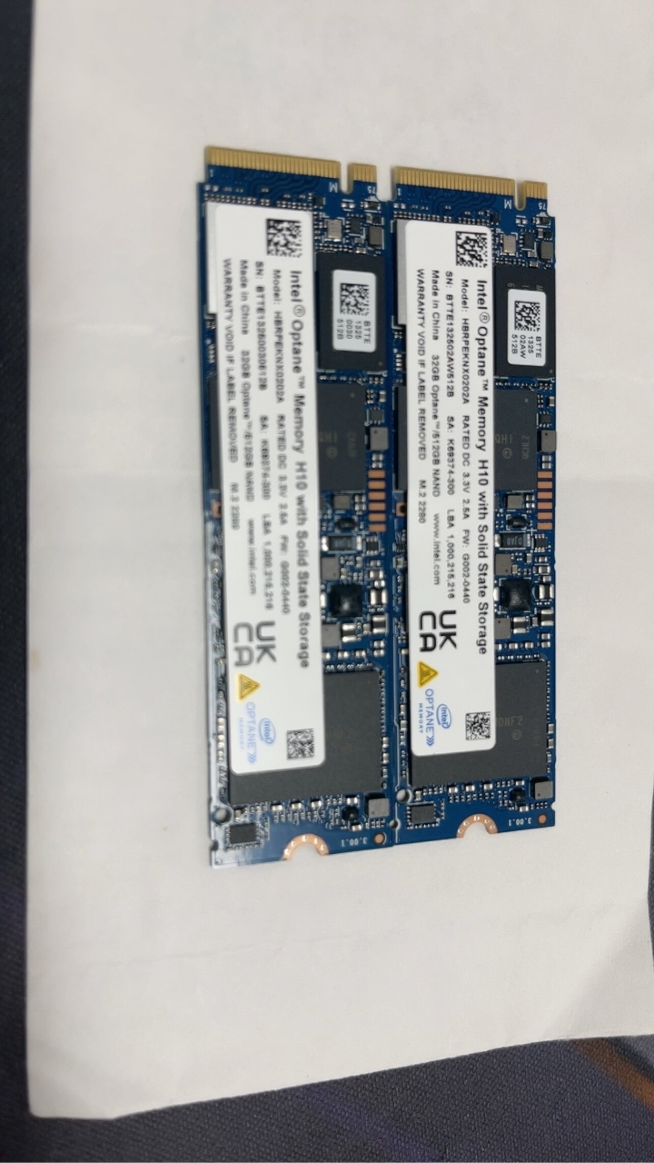 Intel/英特尔 傲腾H10 32G+512G  NVME 装机固态硬盘 pcie3.0×4