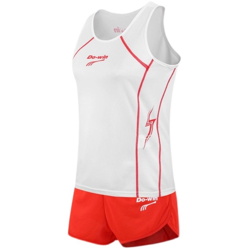 多威dowin田径服套装男夏季训练服学生跑步服短跑比赛服背心