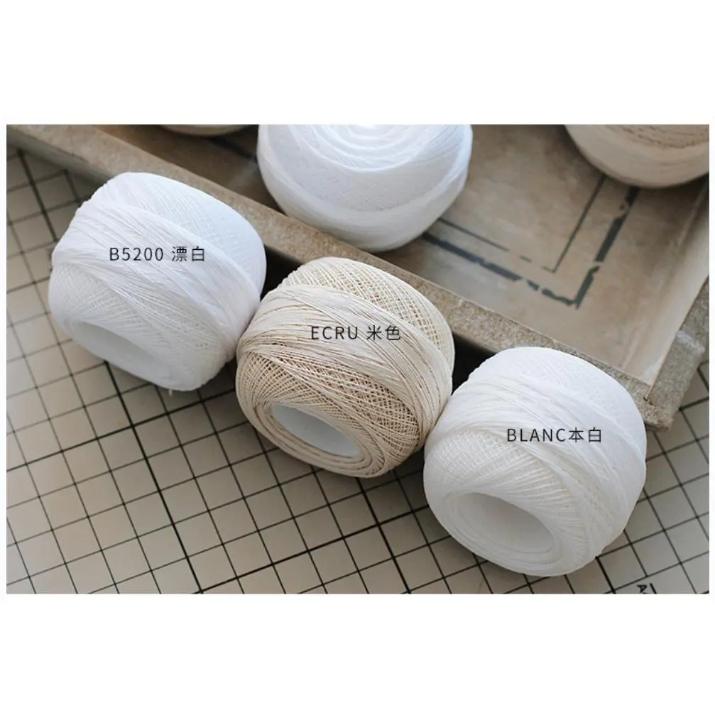 ART151 20~100号中华里奈染色线 一团20克 BLANC ECRU B5200