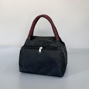 女士手提包2023年新款小巧精致拉链妈妈包防水牛津布包出门拎包