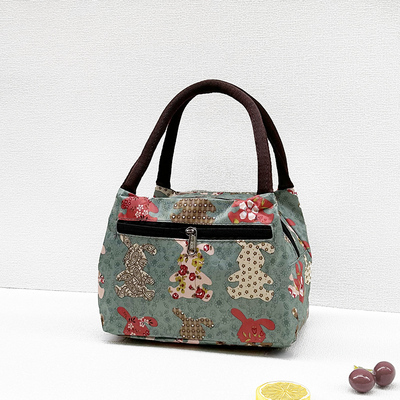 防水妈咪轻便小巧款牛津帆布包妈妈上班手提包女中老年人奶奶拎袋