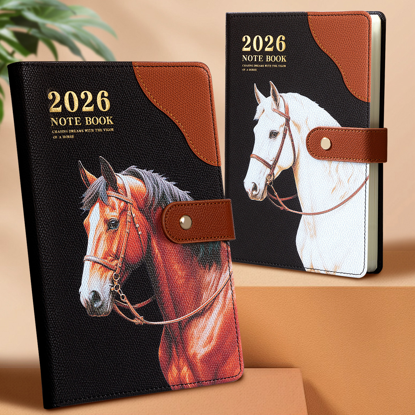 2026年马年笔记本本子精装A5日记本商务记事本可定制logo企