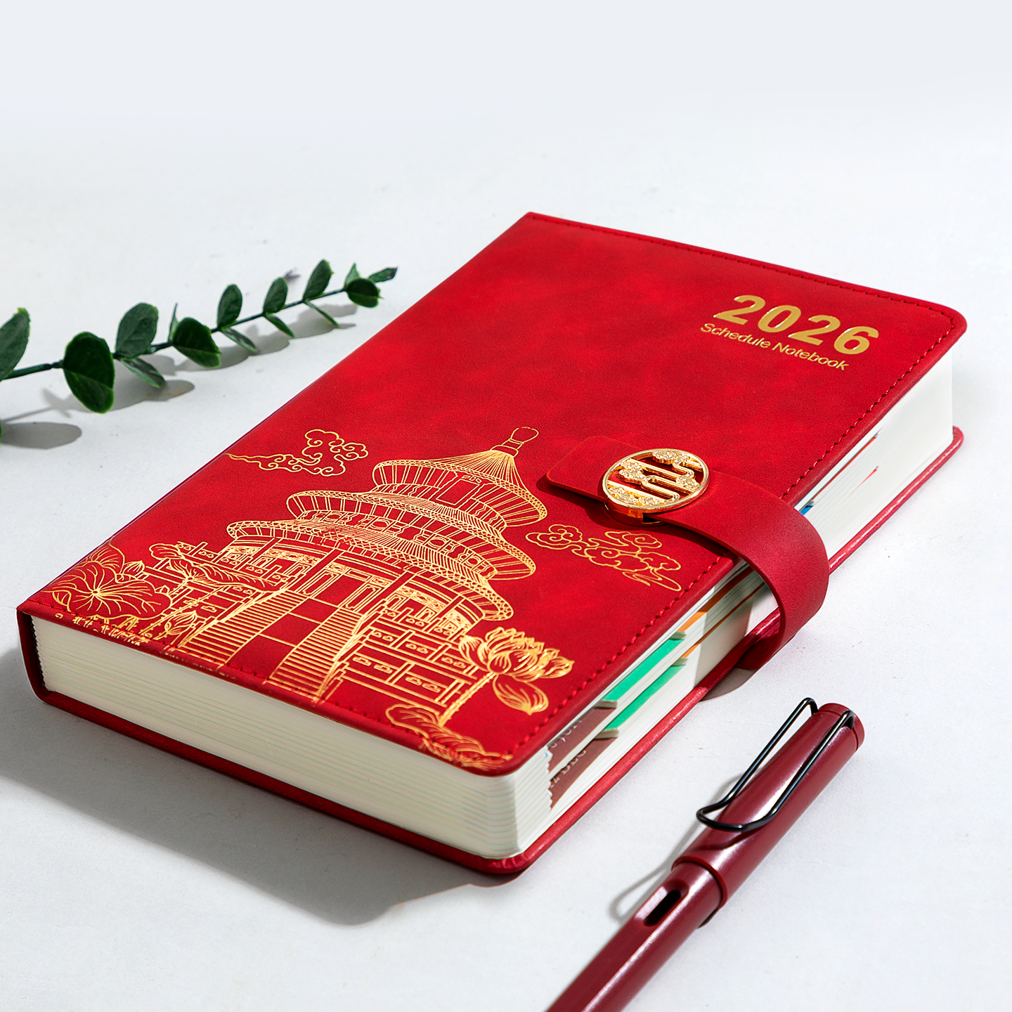 2026年新款国风笔记本商务日程本