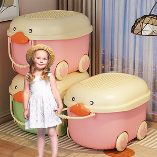 玩具收纳箱家用儿童大容量客厅整理箱宝宝装衣服零食储物箱塑料盒