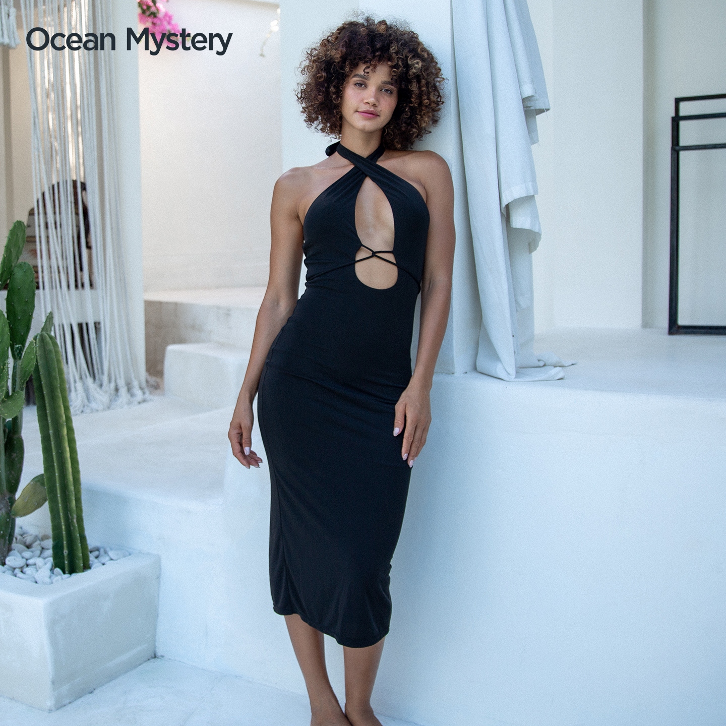 OceanMystery限定镂空露背礼裙