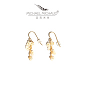 Michael Michaud茉莉花耳环女复古小众设计冷淡风感气质超仙耳饰