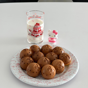 可爱猫咪松饼模具双面不沾夹锅家用早餐煎蛋吐司锅章鱼小丸子