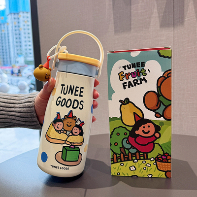 新品卡通316内胆保温杯！太可爱