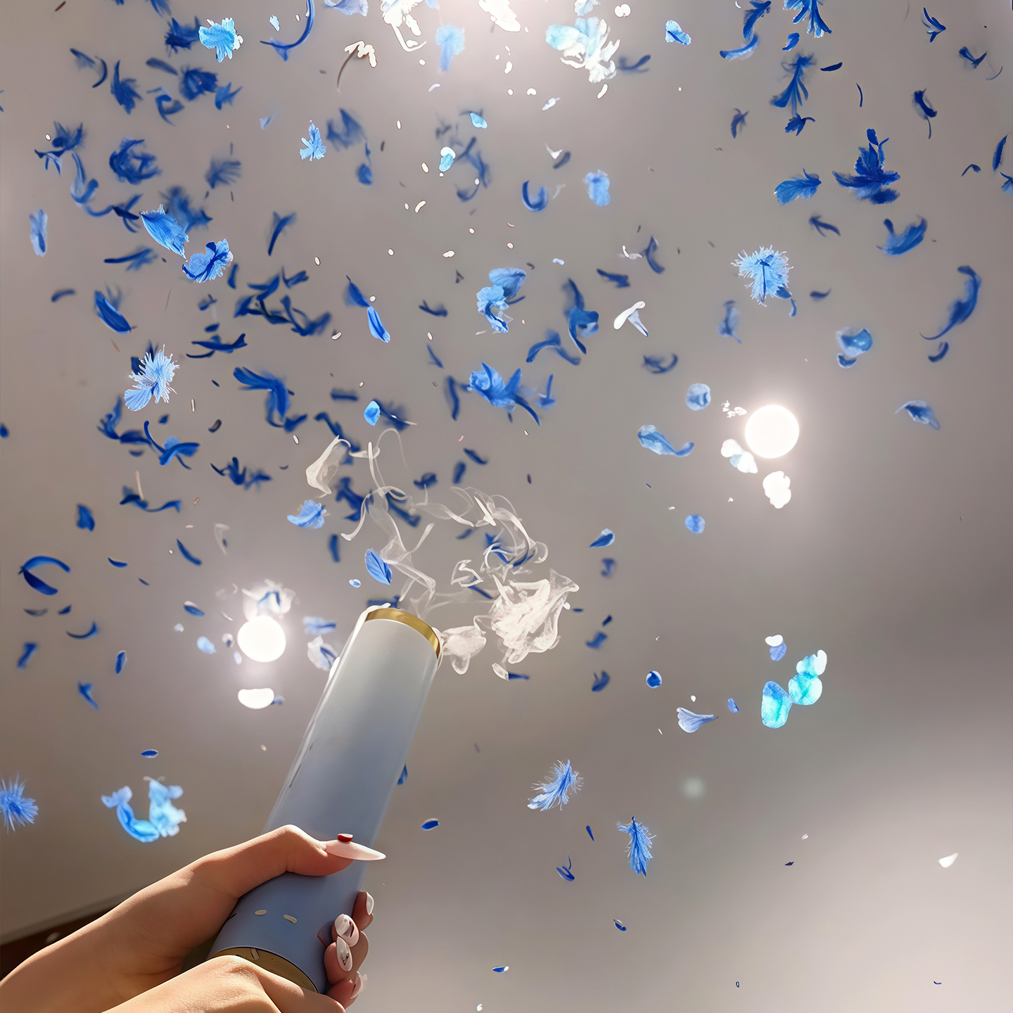 跨年我们就放这个羽毛礼花筒！