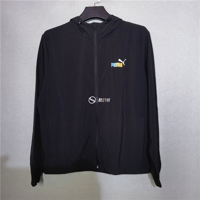 Puma/彪马 男子防泼水运动休闲舒适弹性梭织夹克外套 678013-01
