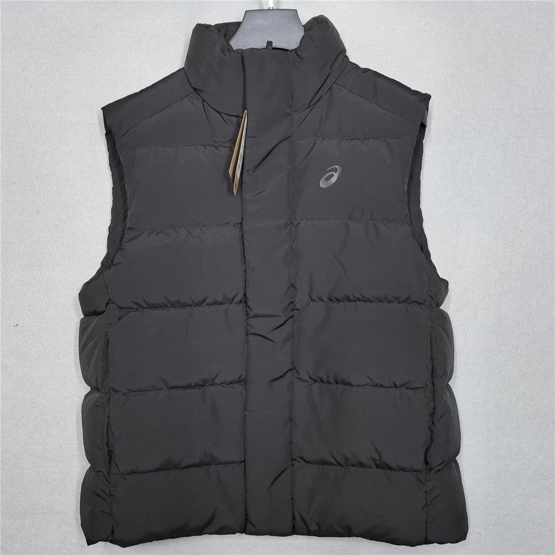 ASICS/亚瑟士 男式冬季加厚纯色保暖舒适男子羽绒背心 2031F149