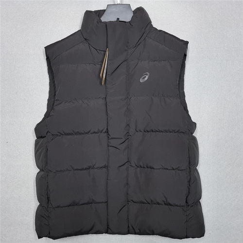 ASICS/亚瑟士 男式冬季加厚纯色保暖舒适男子羽绒背心 2031F149