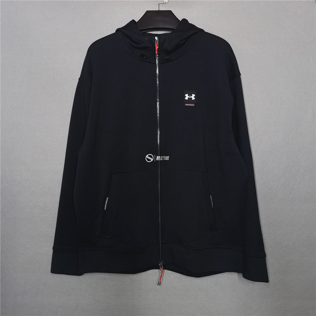 安德玛UA 男子春秋运动休闲跑步训练针织夹克外套 1373801-001