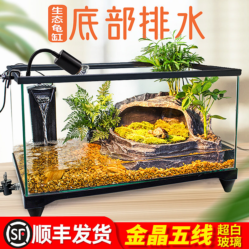 底部排水/龟植共养/金晶超白玻璃