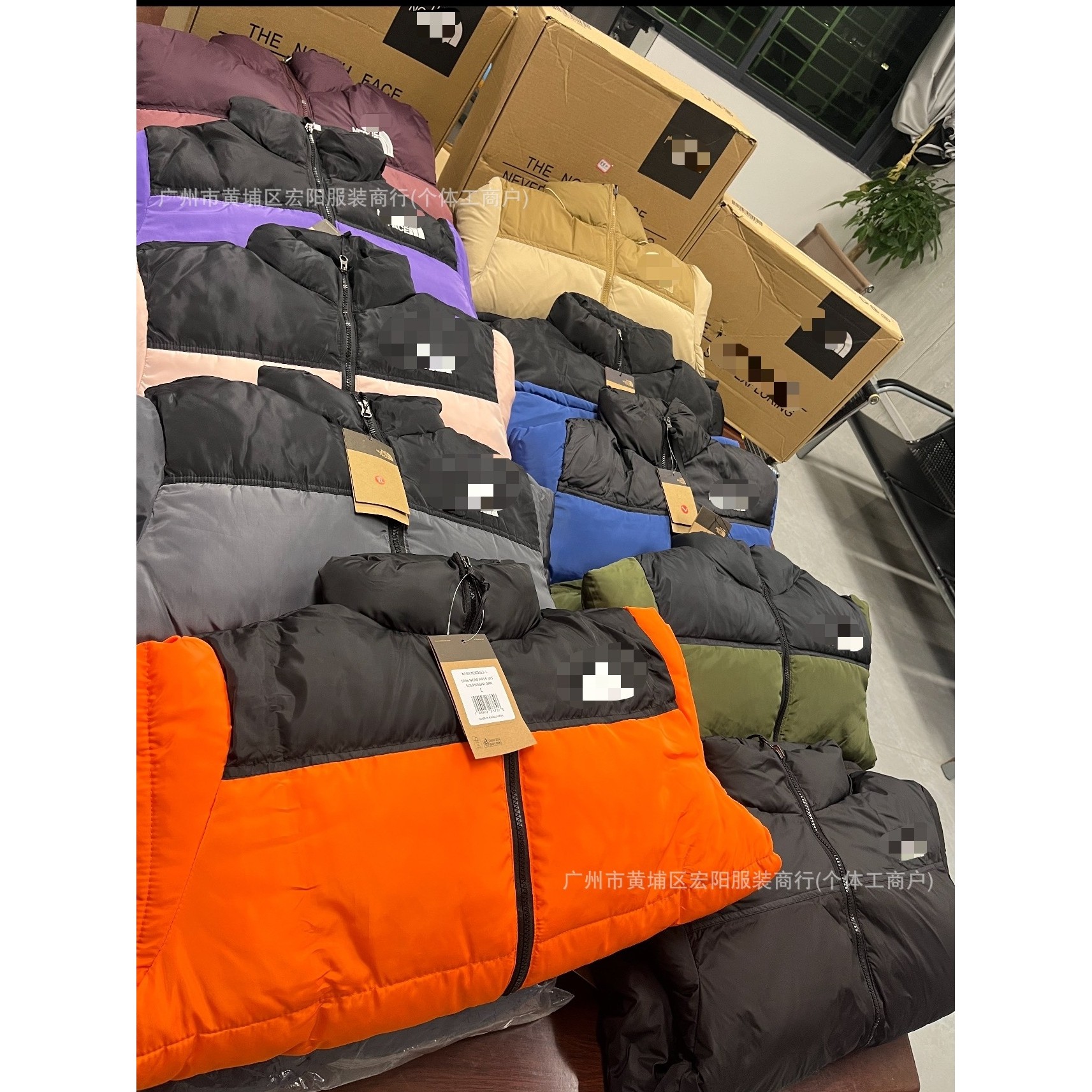 冬季新款北家美版1996刺绣棉服情侣款加厚保暖休闲时尚经典面包服