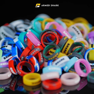 战鲨 蝴蝶花式 硅胶夜光逼格圈 手柄套环 安全柄区分套圈