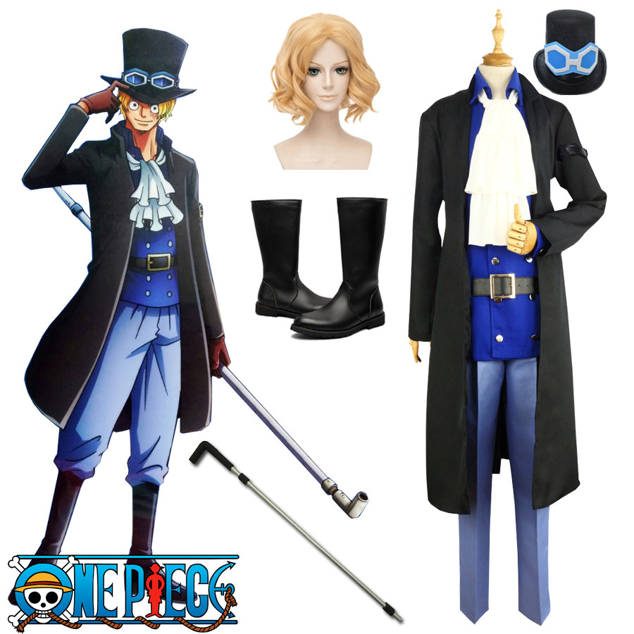 海贼王萨博革命军动漫cosplay男装现货定制/ 假发鞋子武器帽子