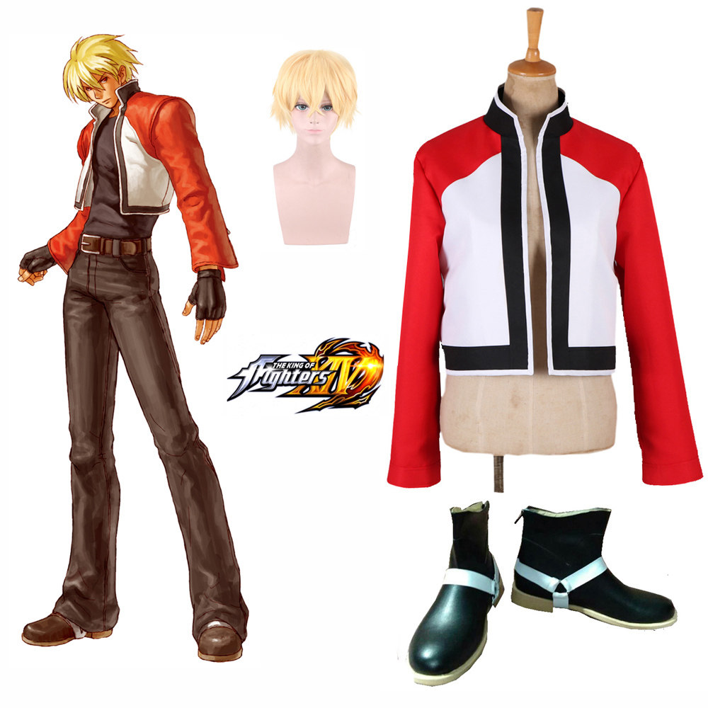 拳皇kof洛克 霍华德外套游戏cosplay男服/鞋子假发另购