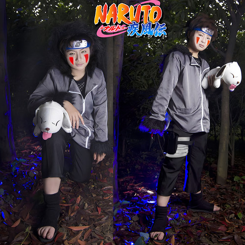 动漫火影忍者犬冢牙Cosplay套装