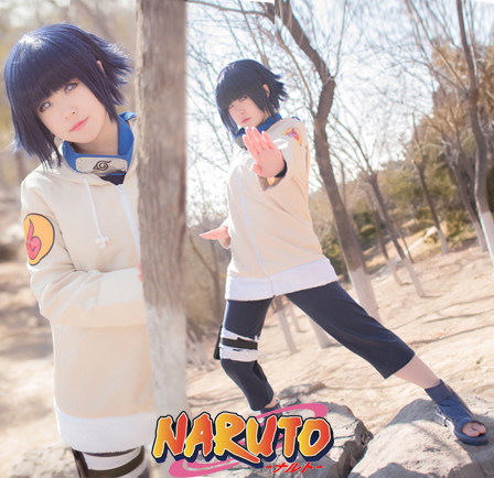 火影忍者日向雏田装少年装动漫cosplay女装/假发成人儿童现货