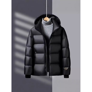 凡客诚品官方正品雷军同款黑金羽绒服男士冬季新款休闲百搭高端连