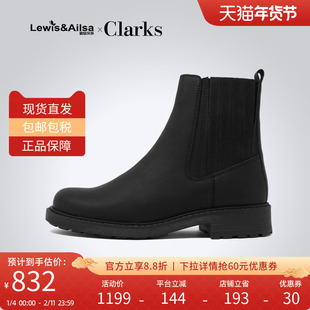 clarks其乐女靴英伦舒适马丁靴休闲切尔西靴Orinoco2 Mid海外现货