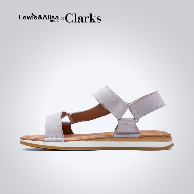 Clarks其乐女鞋平跟沙滩鞋
