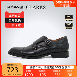 秋冬脚蹬英伦低帮德比鞋 clarks其乐男鞋 CraftArlo Monk海外现货