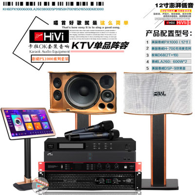 Hivi/惠威 PX1000惠威卡拉OK三分频五单元套装音箱KTV音响套装