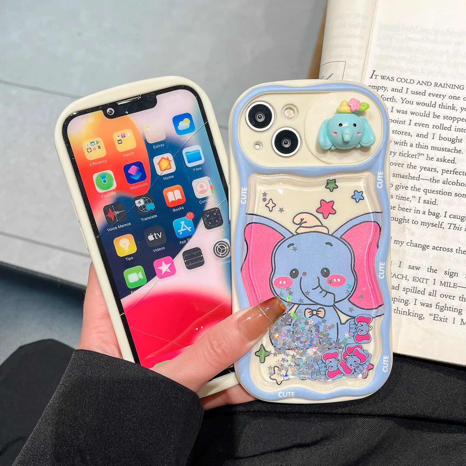 max推拉镜头流沙小飞象软手机壳12pro防摔苹果11超火新款高级感保护套