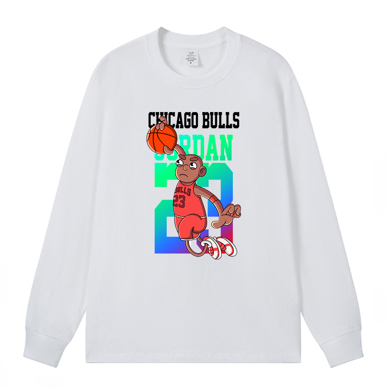 创意印花长袖美式23号一件定制