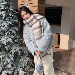 8867 甜美羊羔毛外套羽绒服配小挎包2C233 P220K329 时尚 首发现货