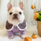 法斗衣服春季 卫衣华夫格花瓣领斗牛犬胖狗短体巴哥犬衣服可爱 新品