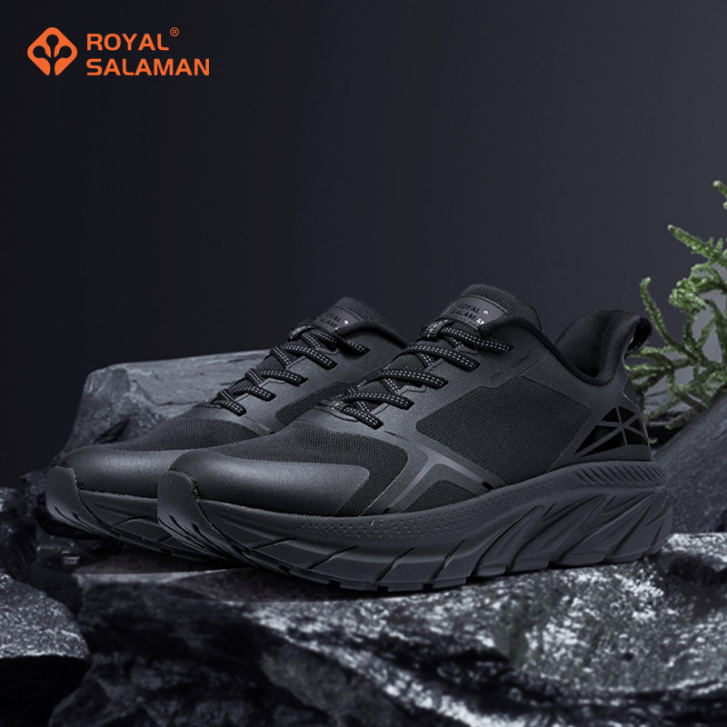 萨拉曼迅影2纯色运动鞋秋款超轻便加厚网面减震大码跑步鞋96999X