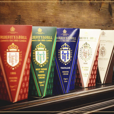 英国原装Truefitt Hill特洛菲特剃须膏旅行膏男士刮胡膏便携