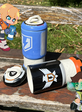 APEX周边大电水杯模型护盾电池陶瓷杯apex英雄凤凰治疗包水杯子